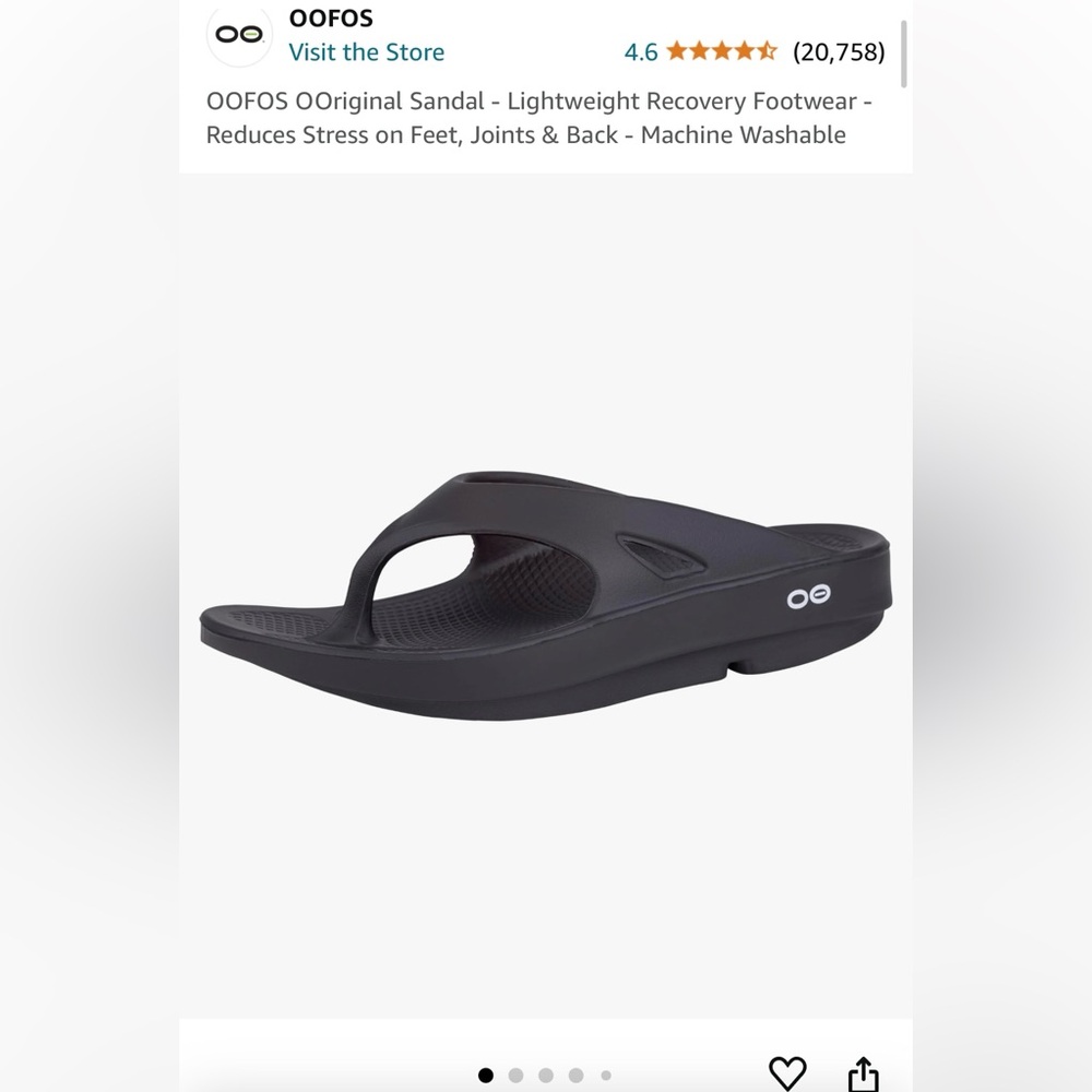 NWOT OOFOS OOriginal Sandal - Lightweight Recovery Footwear/ Men’s 7 /Women’s  9
